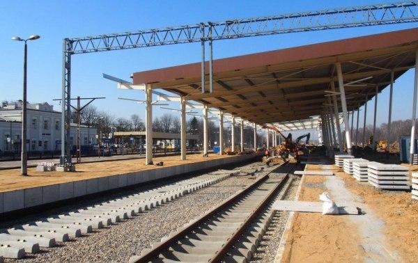 Stacja Łódź Widzew w budowie