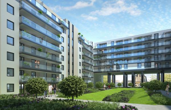 Kamień węgielny pod warszawski apartamentowiec Aura Sky wmurowany