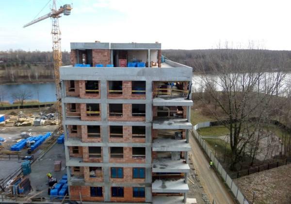 Dom w Dolinie Trzech Stawów w Katowicach z wiechą