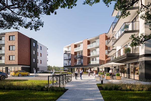 Wiecha na osiedlu Sceneria Parkowa w Gdyni