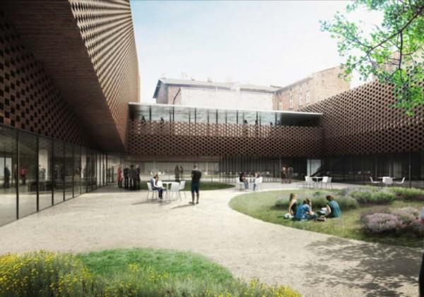 Jest wykonawca budynku Wydziału Radia i Telewizji Uniwersytetu Śląskiego w Katowicach