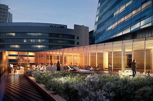 Współczesny design we wnętrzach na 50. piętrze apartamentowca Złota