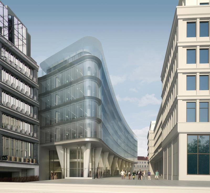 Warszawski biurowiec Nowy Świat 2.0 wychodzi ponad ziemię