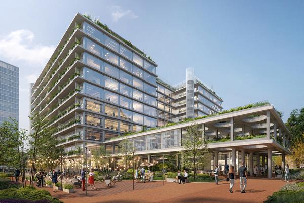 Office House - pierwszy etap Towarowej 22 w budowie