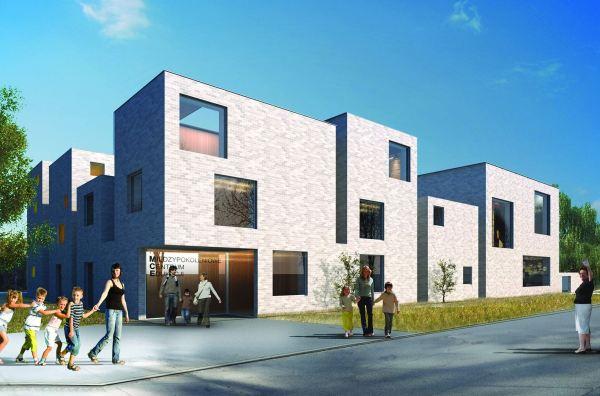 Wiecha na budowie Międzypokoleniowego Centrum Edukacji