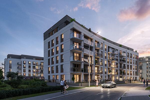 Kolejny etap Malta Point w Poznaniu z zielonymi dachami