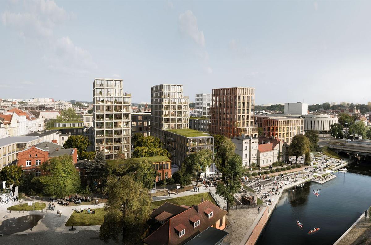 Nowy Port w Bydgoszczy. Minimalizm elewacji, secesja w detalach