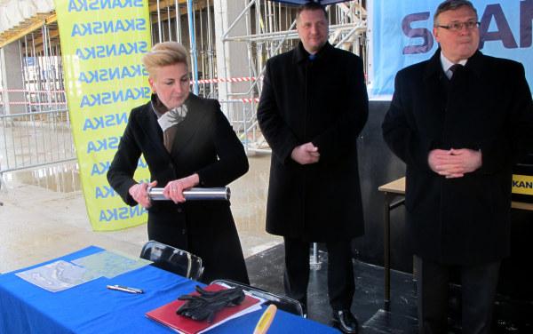 Kamień węgielny na budowie Centrum Symulacji Medycznej w Lublinie