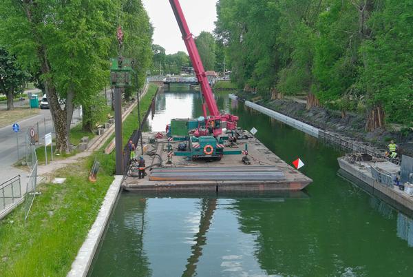 Modernizacja kanału Łuczańskiego na półmetku