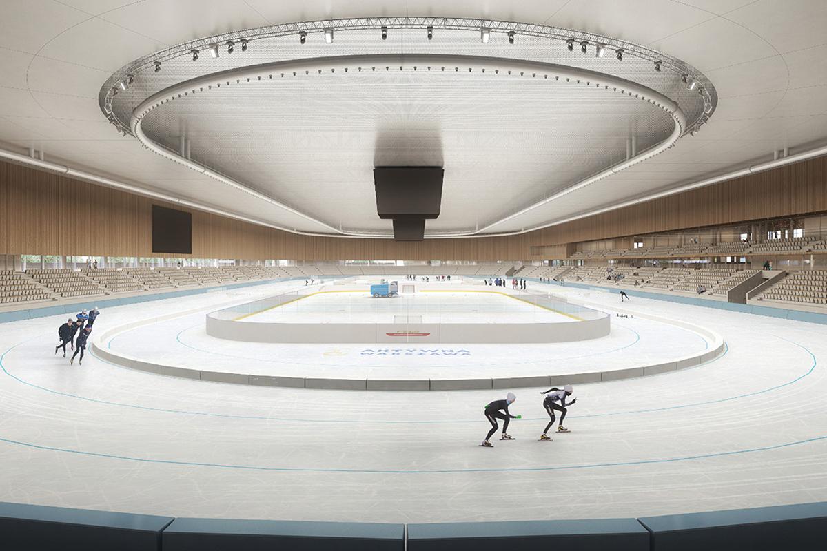 Tor dla łyżwiarzy i dwa lodowiska. Jest koncepcja Ośrodka Stegny w Warszawie