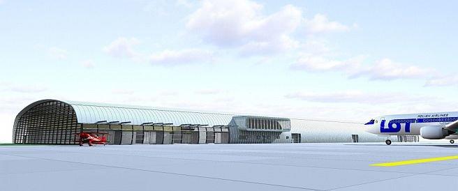 Plac budowy na lotnisku w Modlinie