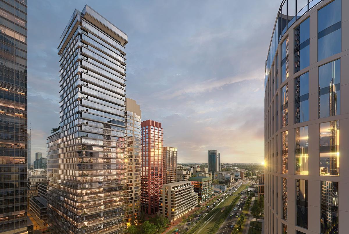 Bryła wieżowca jak stosy książek. 150-metrowy biurowiec w Warszawie