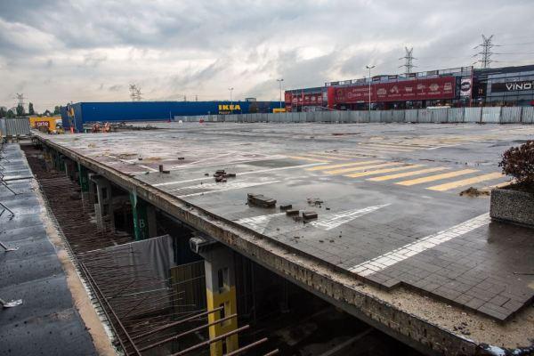 Ostatnia faza przebudowy parkingu IKEA Katowice