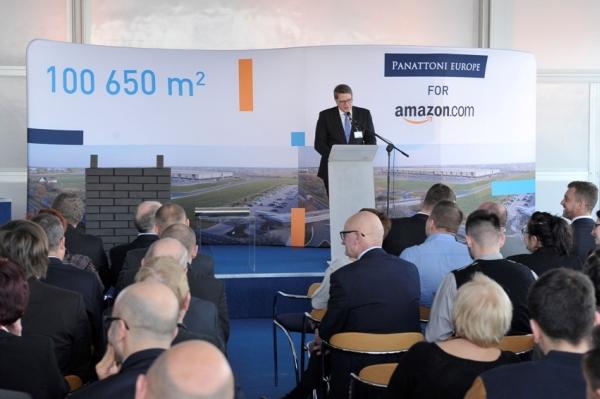 Panattoni Europe i Amazon wmurowali kamień węgielny pod Poznaniem