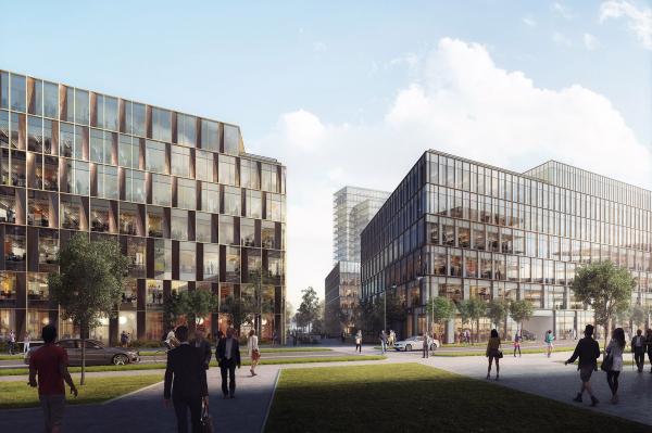 Dwa obiekty Nowego Rynku w budowie