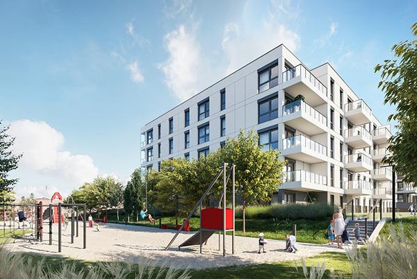 Linearność i czerwone akcenty. Nowa inwestycja Allcon w Gdańsku