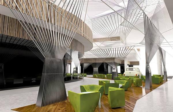 Wrocławskie mosty inspiracją zwycięskiej pracy zielonej strefy w Parku Handlowym Bielany