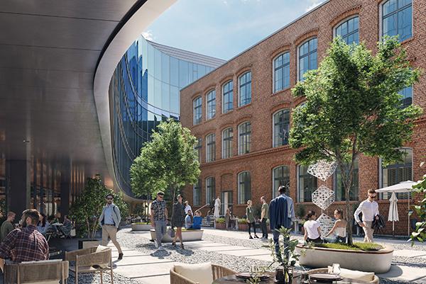 Wiecha na biurowcu Quorum we Wrocławiu (wideo)