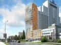Przy Prostej biurowiec z apartamentowca