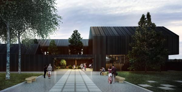 Brama albo forteca. Projekt budynku edukacyjnego w ogrodzie botanicznym Marszewo