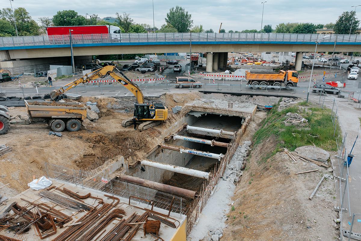 Krakowski Szybki Tramwaj w budowie. Główne roboty fundamentowe zakończone