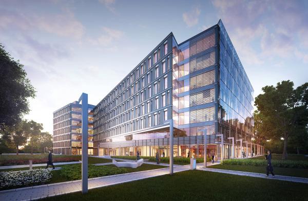 Biurowiec Graffit w budowie